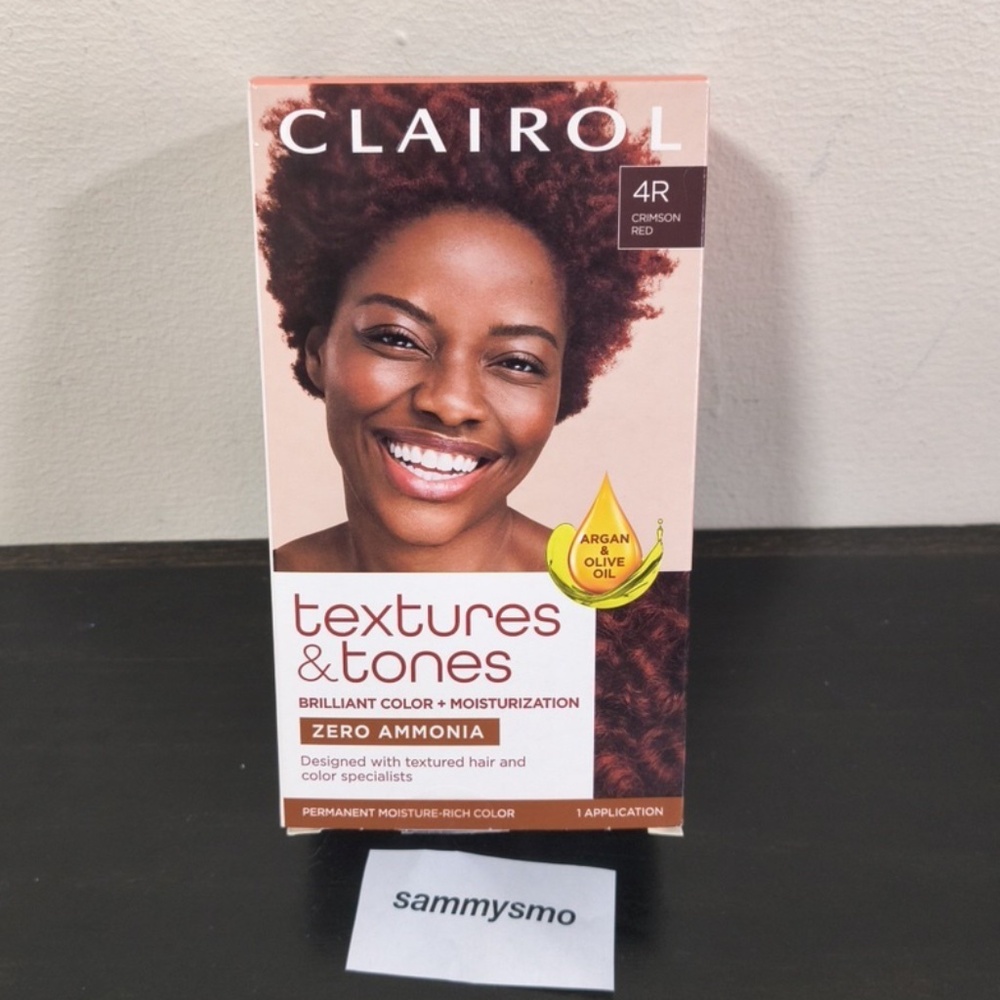$2 Clairol Textures and Tones No Ammonia 4R Crimson Red hair color